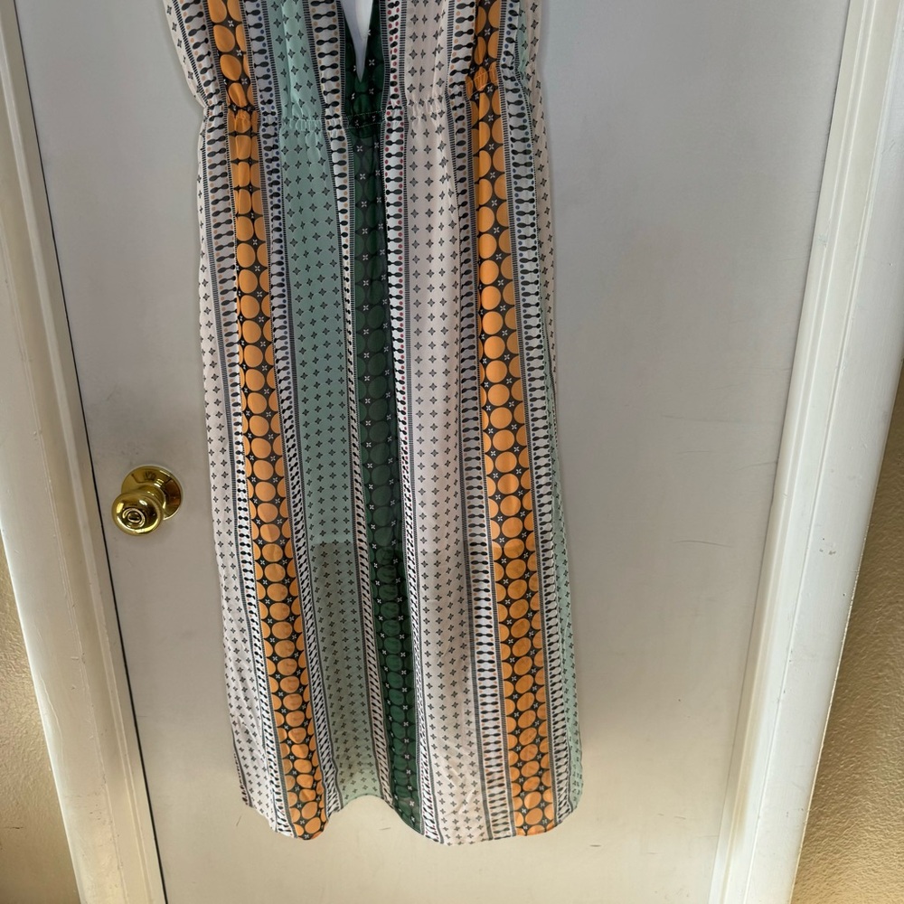 Sandro Midi Multicolor Dress Size 1 - Picture 4 of 7